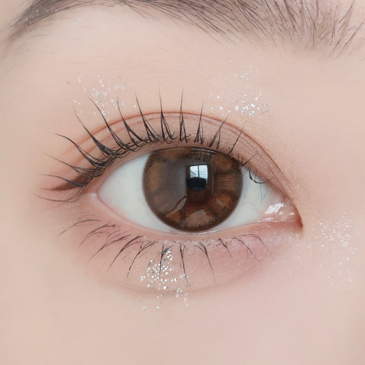 Qrsessed Doll Choco 1 Day Colored Contact Lenses Plano 10 Pack Soft Disposable Cosmetic Eye Color Enhancement