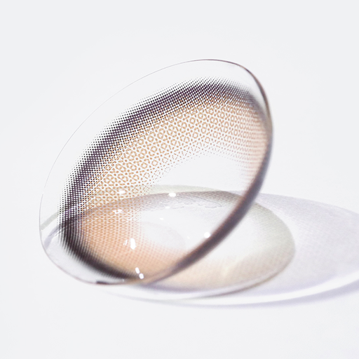 Qrsessed One Day Colored Contact Lens Cloud Gray 0.00 10 Pack Dailies for Clear Vision and All Day Comfort