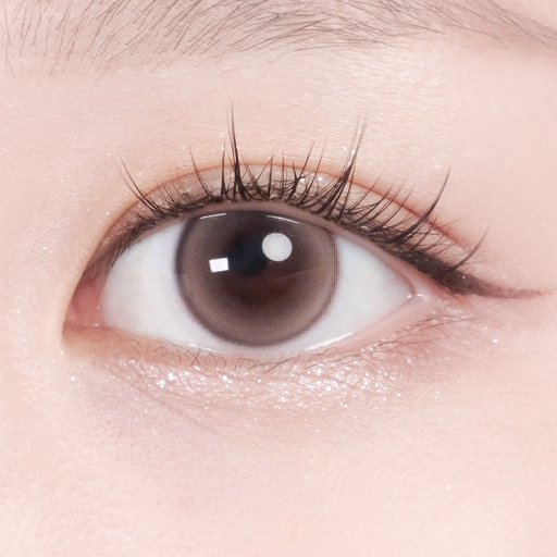 Rom’u 1 Day Colored Contact Lens Mottle Peach 0.00 Plano 14.5mm 10 Pack Soft Look Daily Disposable