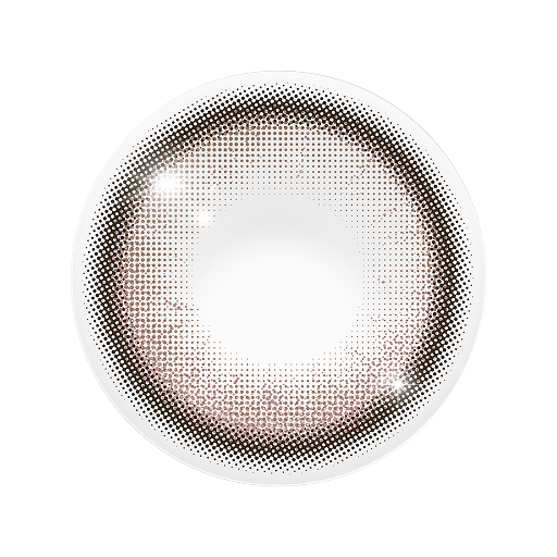 Romu Love Gleam 1 Day Colored Contact Lens 0.00 Plano Pink Brown Star Highlight 10 Pack