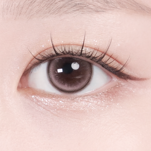 Romu Love Gleam 1 Day Colored Contact Lens 0.00 Plano Pink Brown Star Highlight 10 Pack