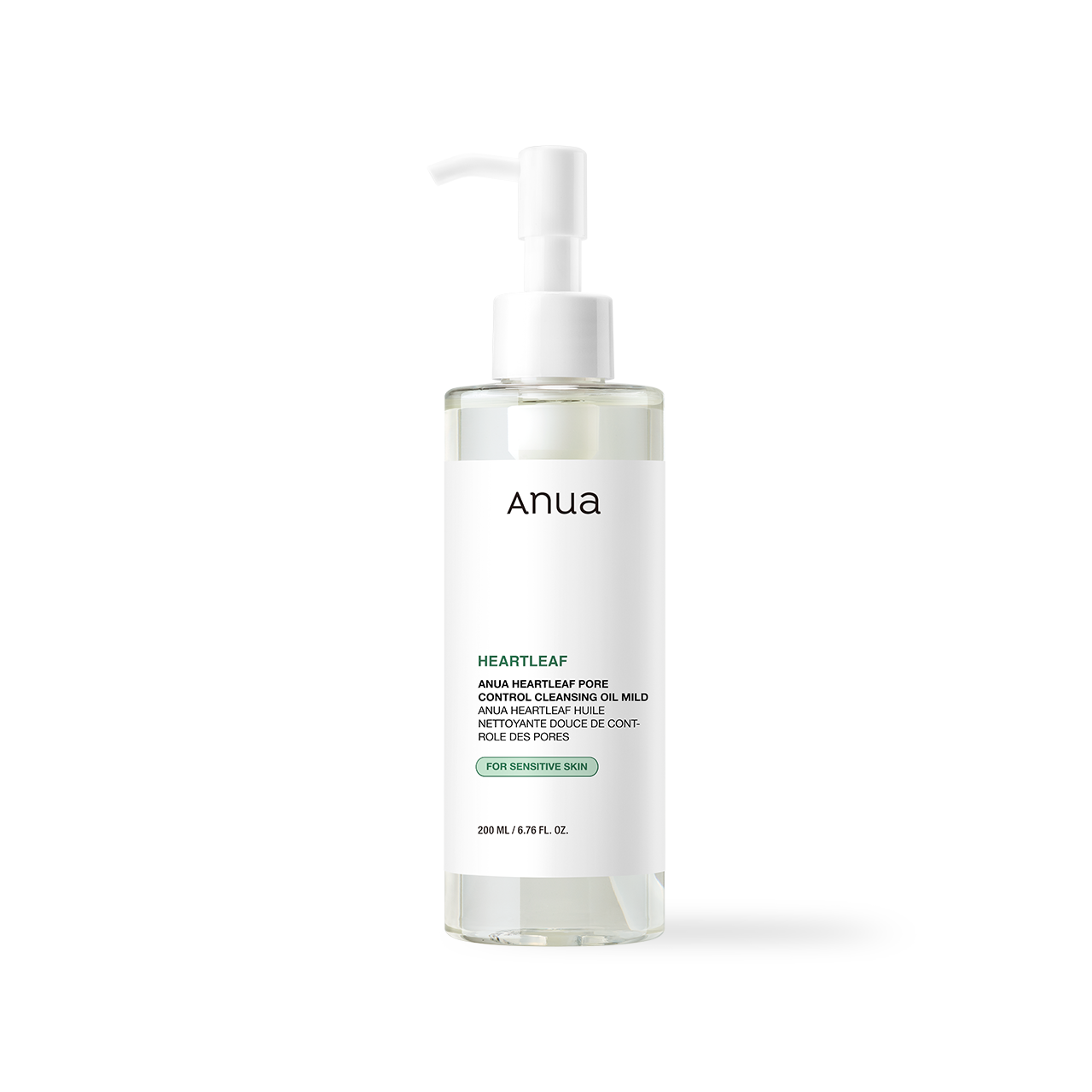 Anua Heartleaf Pore Control Cleansing Oil Mild sensitive skin minimal ingredients Korean skincare Kbeauty international shipping