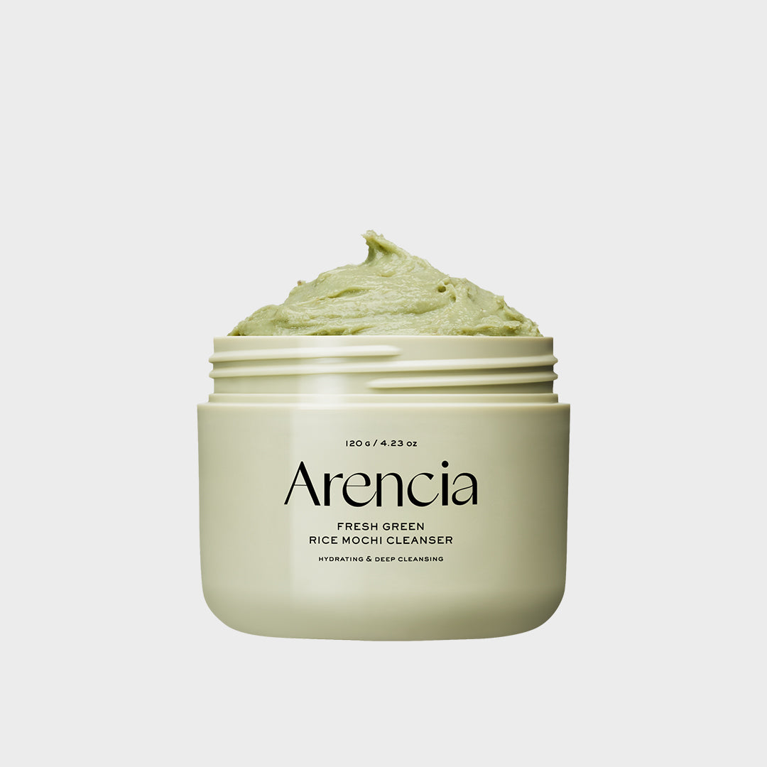 Arencia Fresh Green Rice Mochi Cleanser 120g Korean mochi cleanser with rice water and green tea for pores and blackheads for oily and acne-prone skin