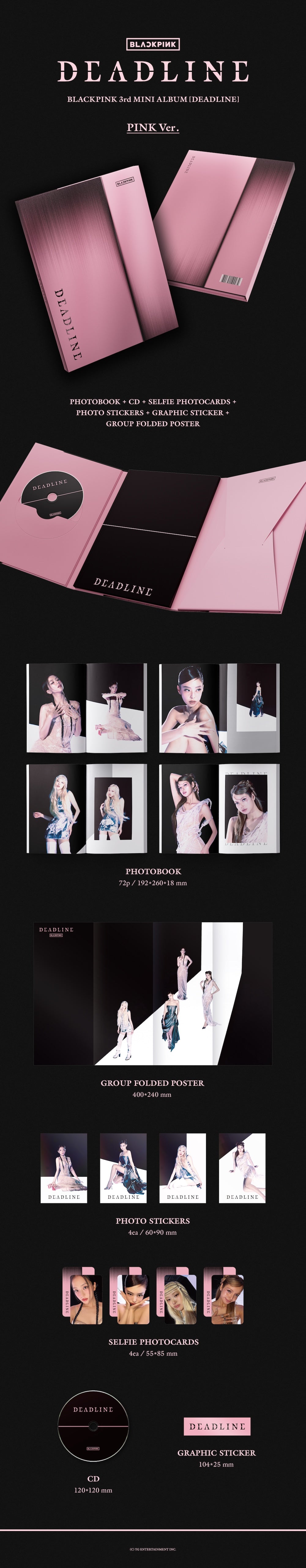 BLACKPINK Deadline album photocards stickers and inclusions