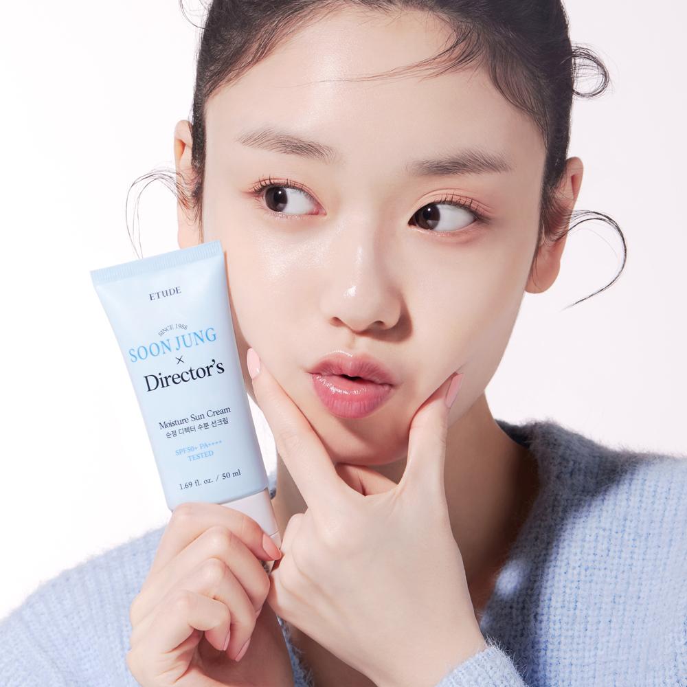 ETUDE SoonJung Director's Moisture Sun Cream Moisturizing Mineral Sunscreen for Sensitive Skin with SPF 50+ PA++++