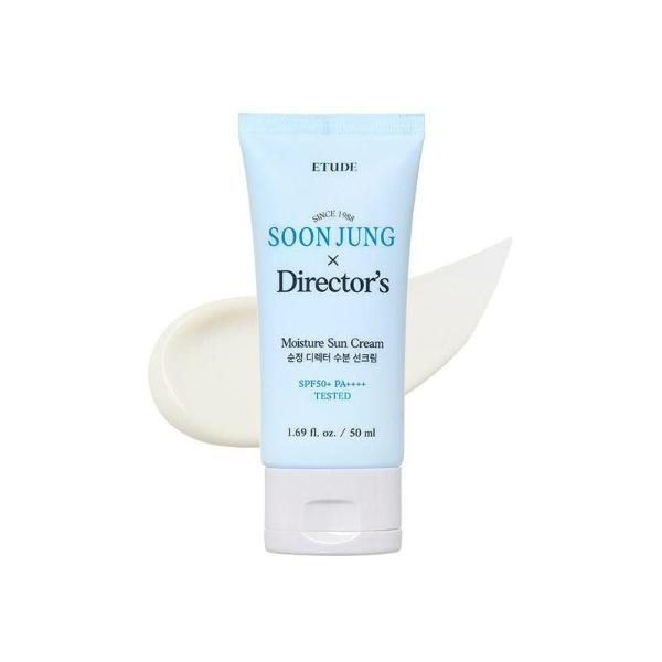 ETUDE SoonJung Director's Moisture Sun Cream Moisturizing Mineral Sunscreen for Sensitive Skin with SPF 50+ PA++++
