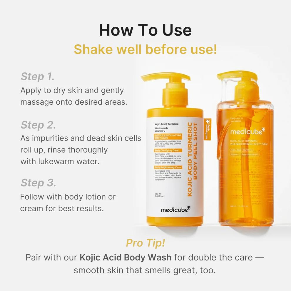 Medicube Kojic Acid Turmeric Body Peel Shot 280mL