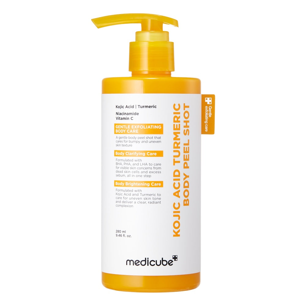 Medicube Kojic Acid Turmeric Body Peel Shot 280mL Korean Exfoliating Body Gel