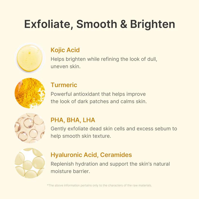 Medicube Kojic Acid Turmeric Peel Shot 80mL Korean chemical exfoliation