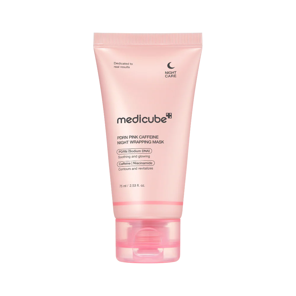 Medicube PDRN Pink Caffeine Overnight Wrapping Mask elasticity boosting sleeping treatment