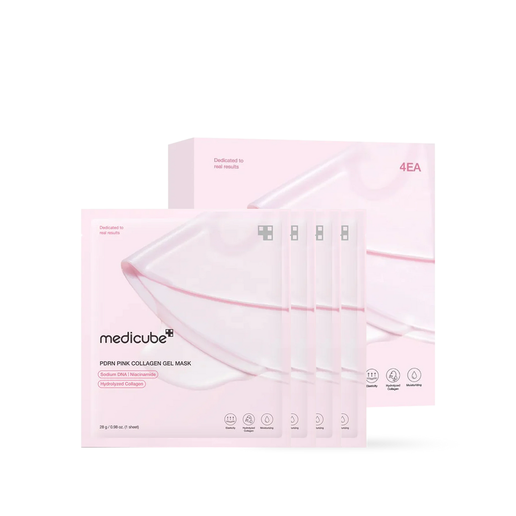 Medicube PDRN Pink Collagen Gel Mask 4EA hydrogel face mask
