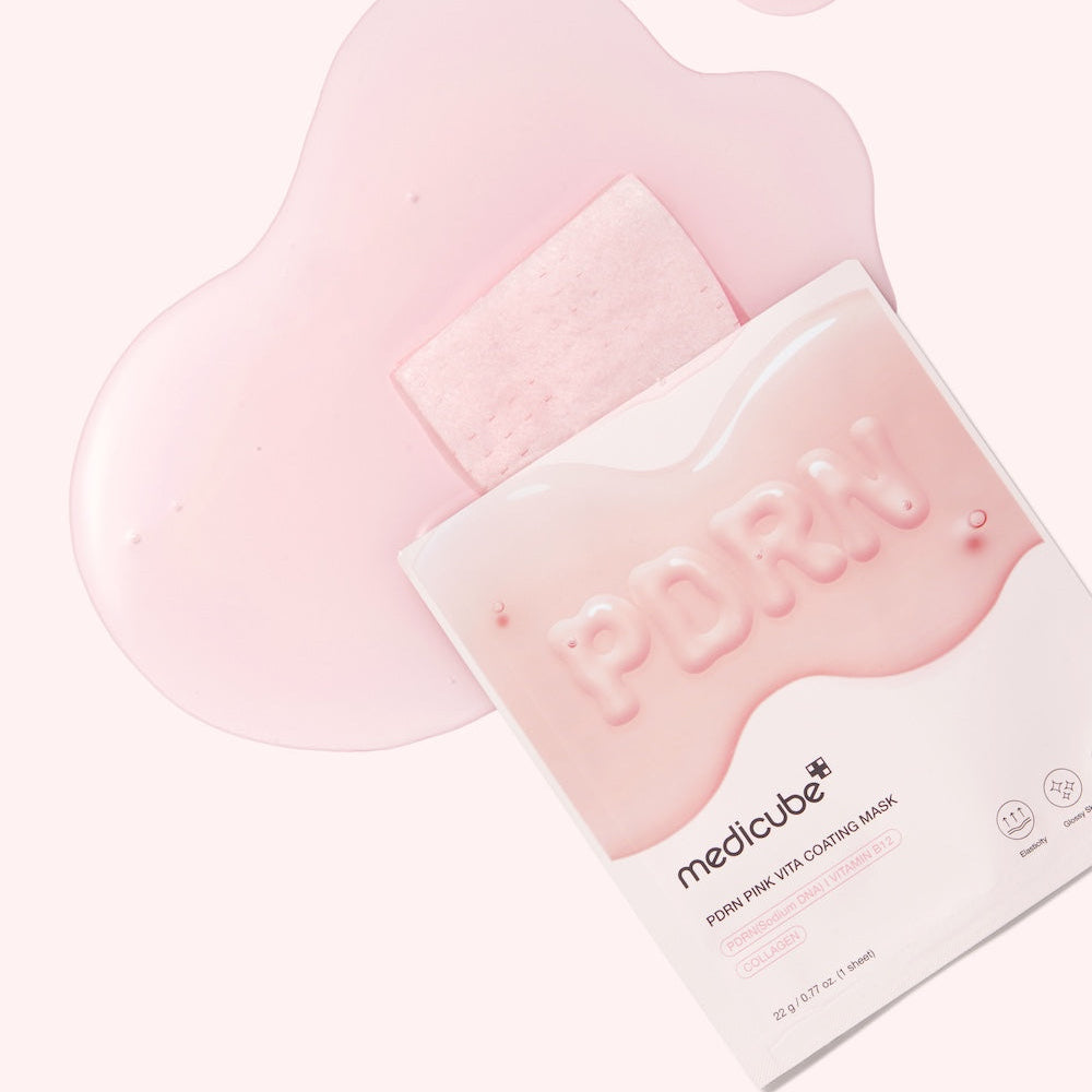 Medicube PDRN Pink Vita Coating Mask 1EA Korean colagen sheet mask