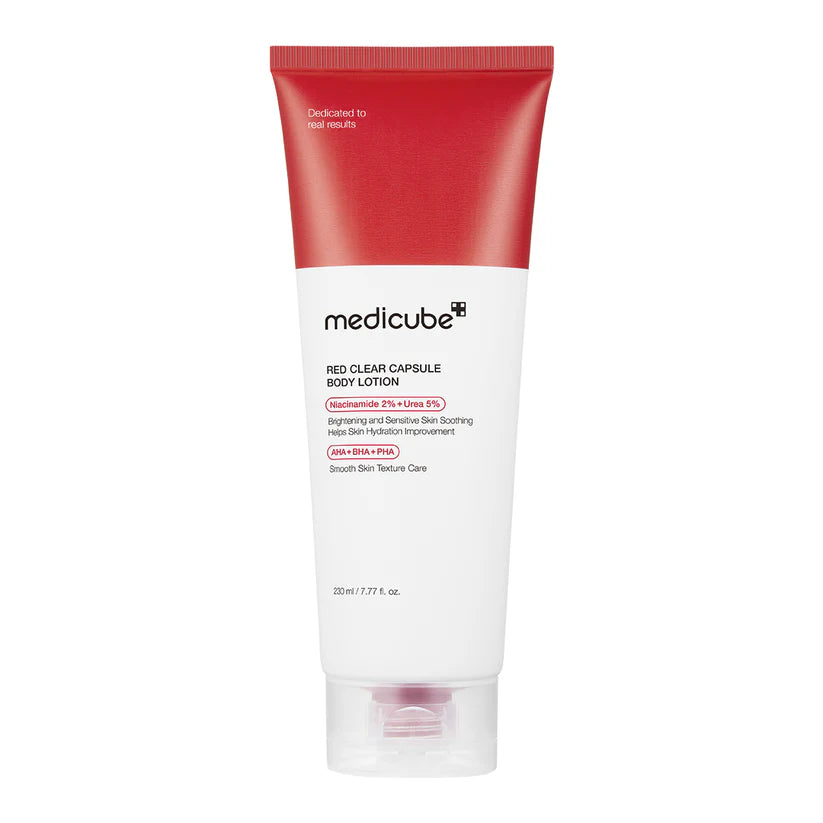 Medicube Red Clear Capsule Body Lotion 230mL Korean body acne lotion with salicylic acid