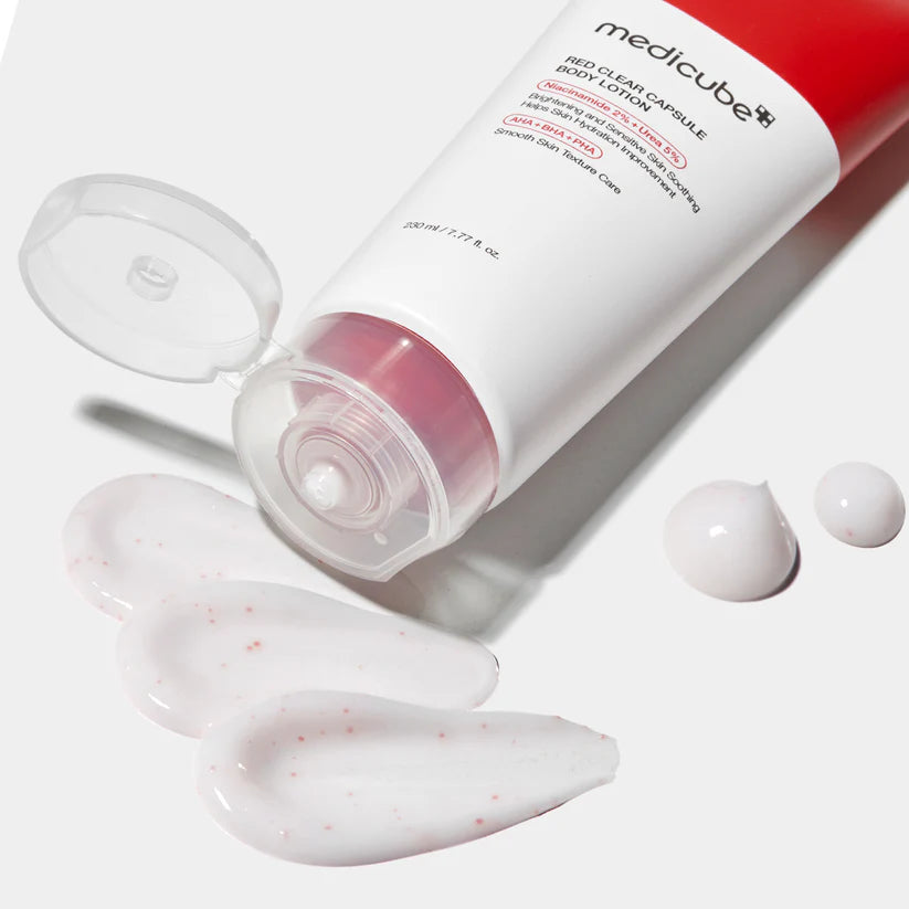 Medicube Red Clear Capsule Body Lotion 230mL Korean exfoliating body lotion for smoother skin
