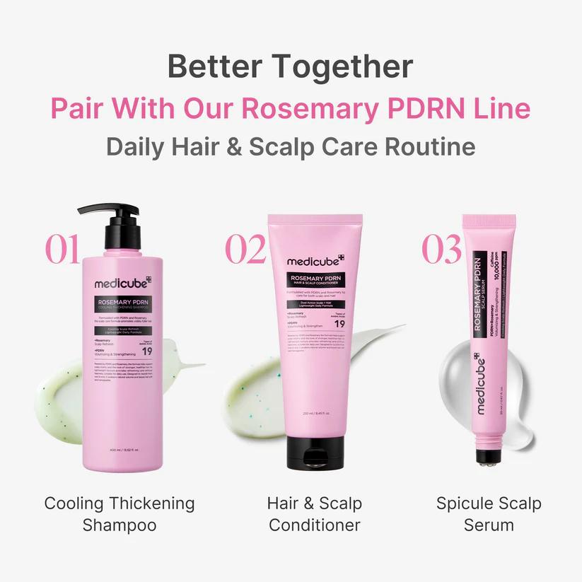Medicube Rosemary PDRN Cooling Thickening Shampoo 400mL