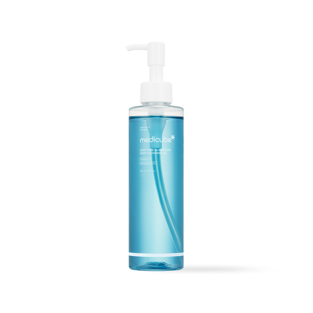 Medicube Zero Pore Blackhead Deep Cleansing Oil 205ml Korean cleansing oil with niacinamide and LHA for blackheads and pores