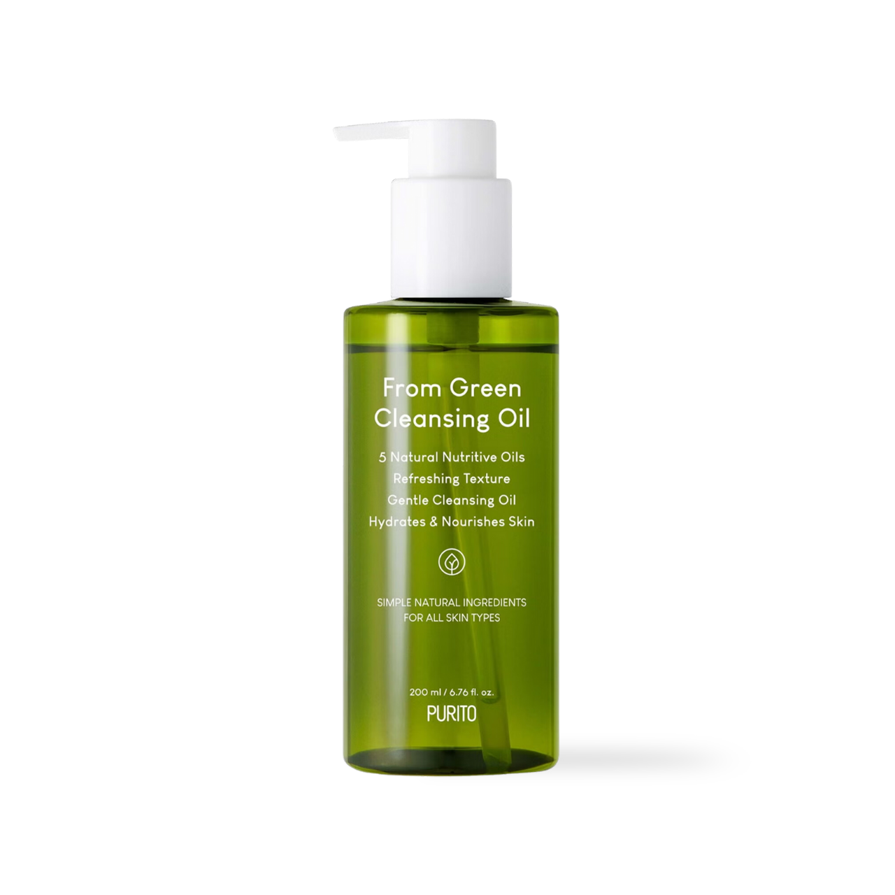 Purito From Green Cleansing Oil 200ml Korean oil cleanser bottle 