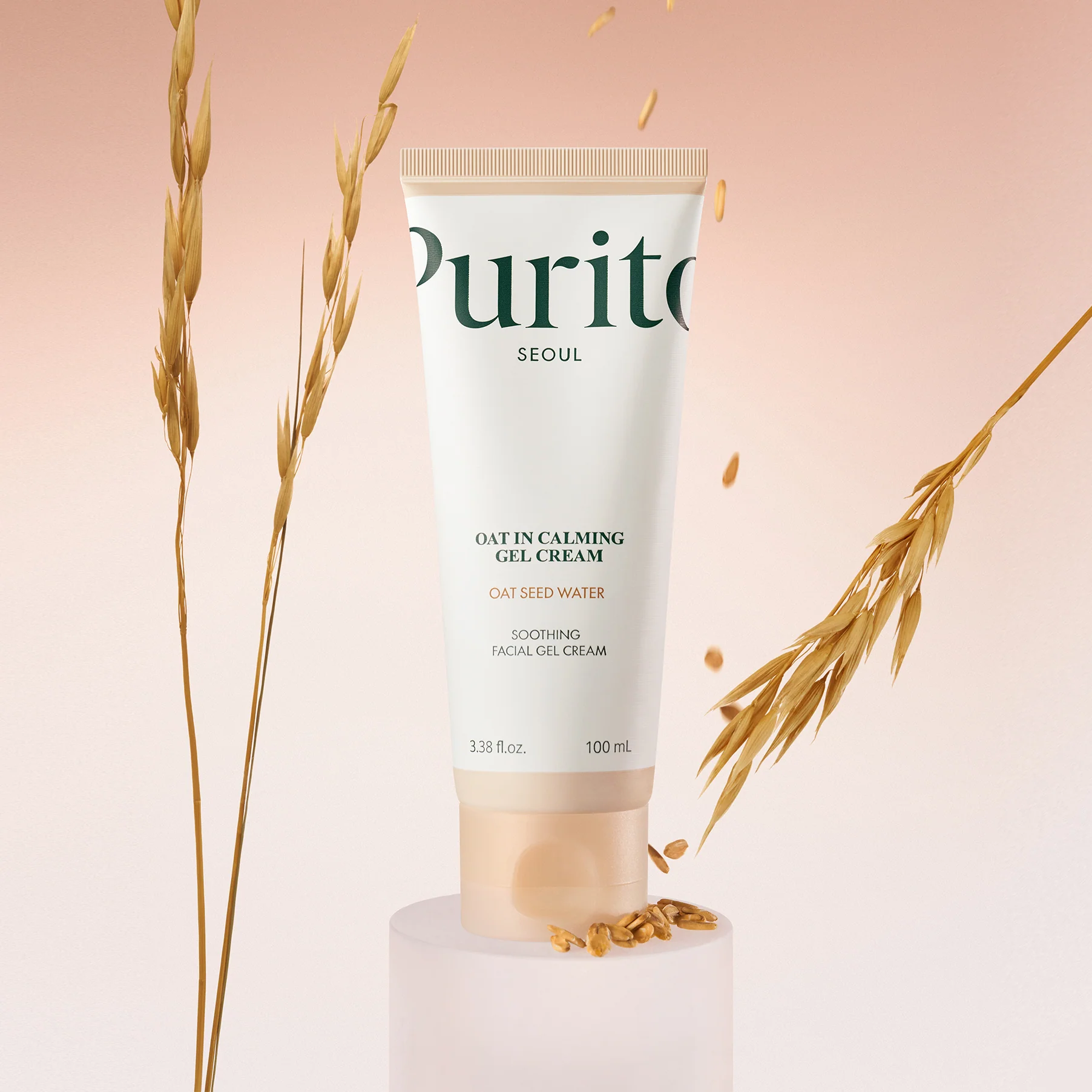 Purito Oat-in Calming Gel Cream Korean Lightweight Soothing Gel Cream moisturizer for Sensitive Skin