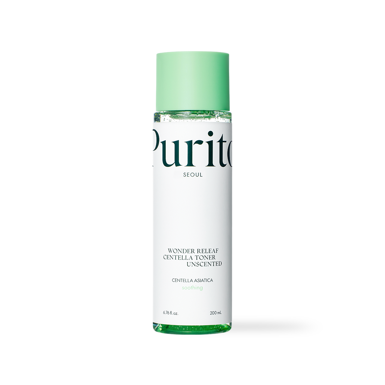 Purito Wonder Releaf Centella Toner Unscented 200ml Korean hydrating toner with panthenol and hyaluronic acid for sensitive skin