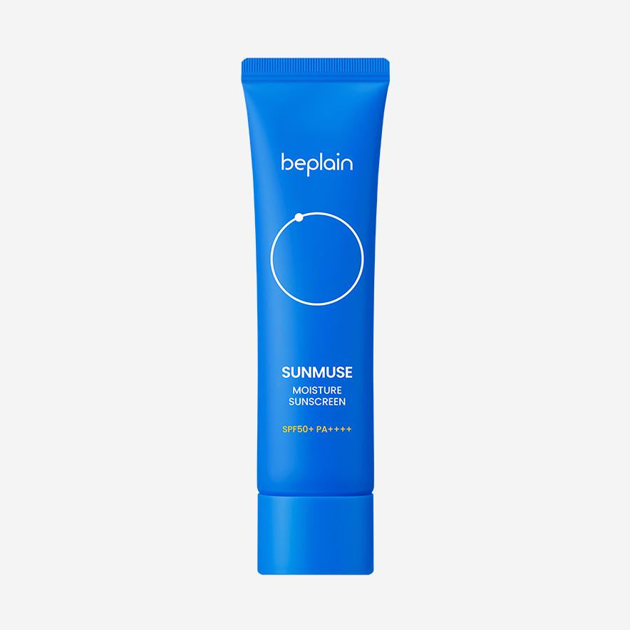 beplain Sunmuse Moisture Sunscreen SPF50+ PA++++ 50ml for sensitive skin
Korean daily sunscreen with niacinamide and adenosine lightweight no white cast