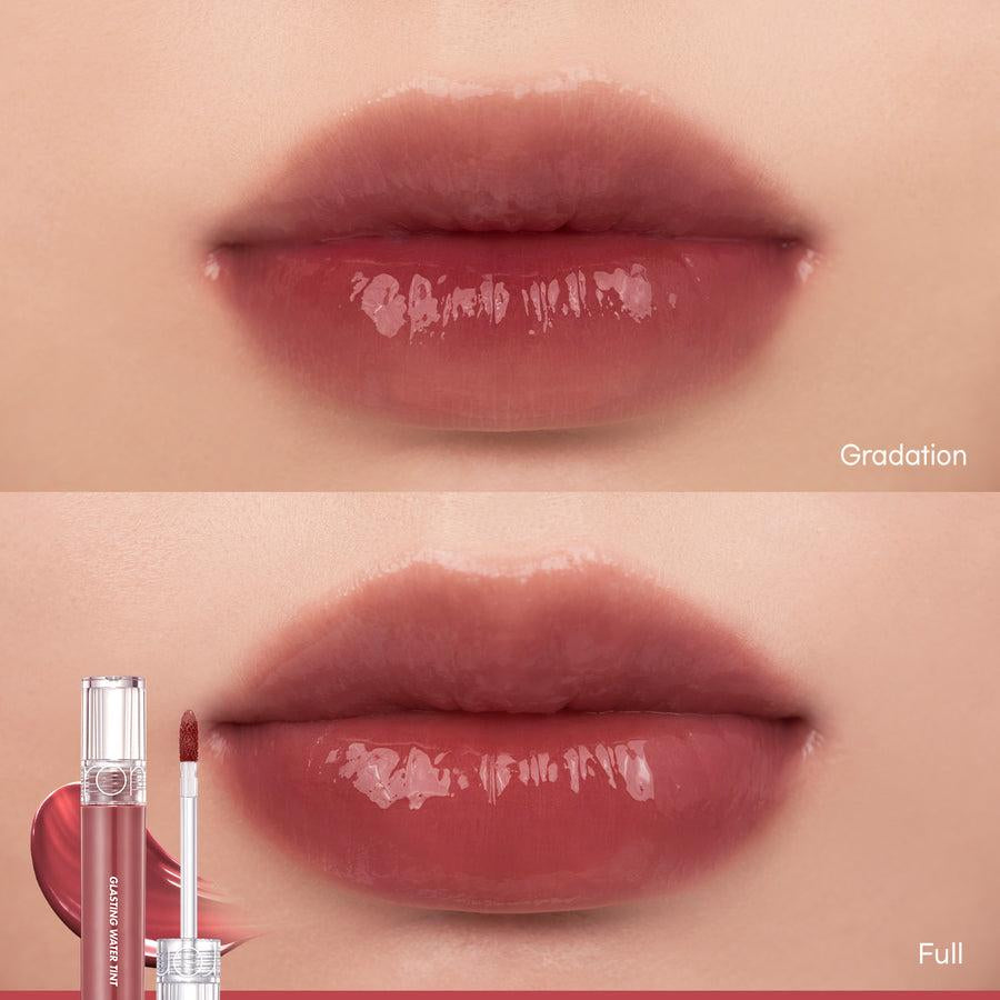 romand Glasting Water Tint #Sunset 16 figrise swatches Korean full and gradation application